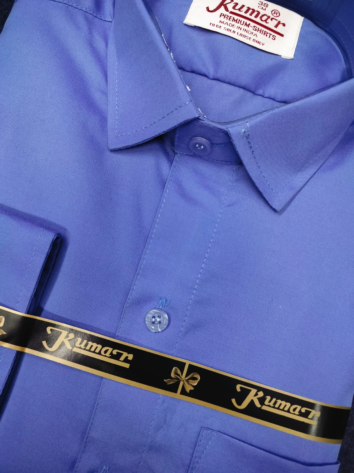 Men’s Dark Blue Full Sleeve Solid Casual Shirt