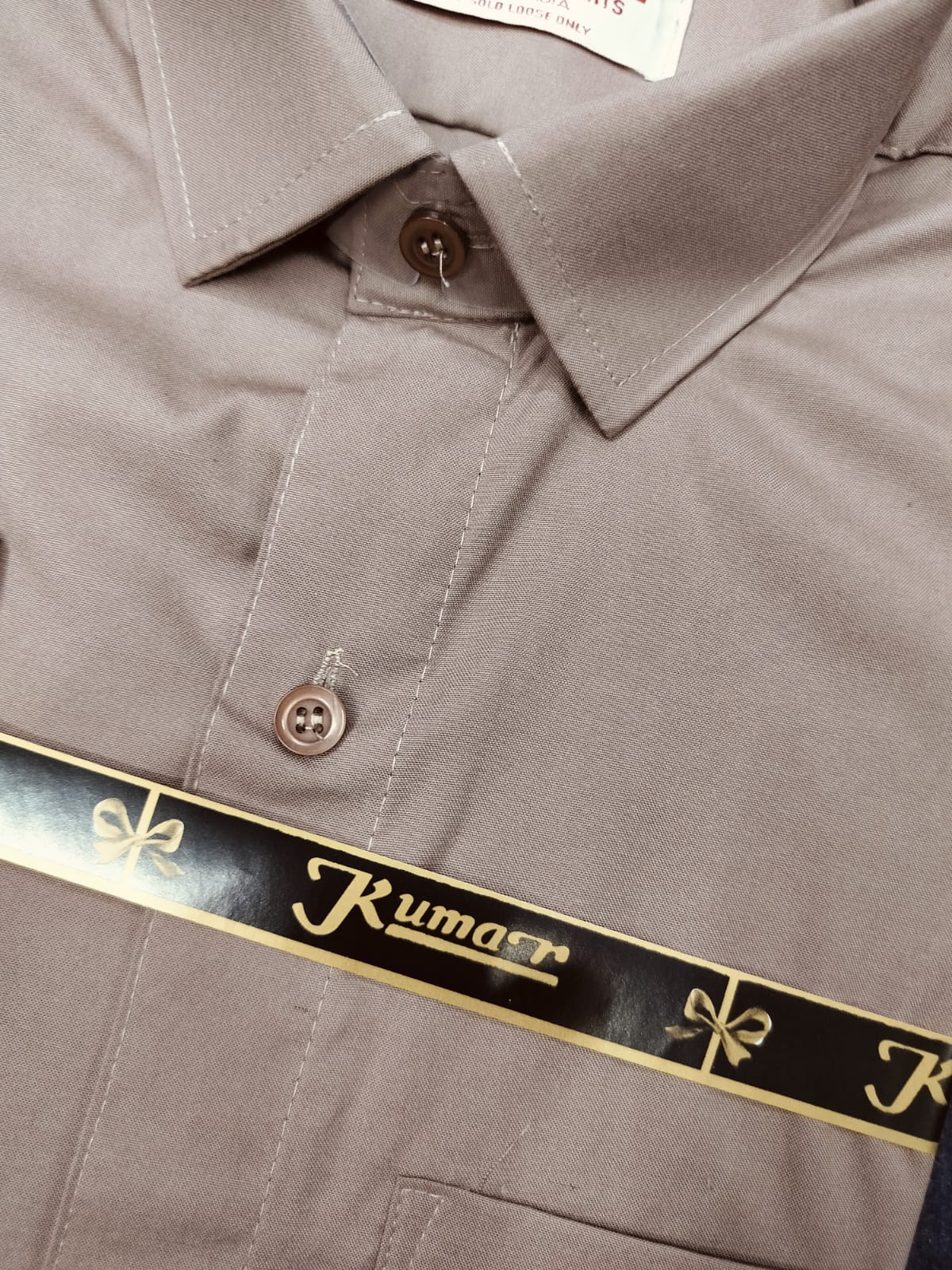 Men’s Light Brown Full Sleeve Solid Casual Shirt