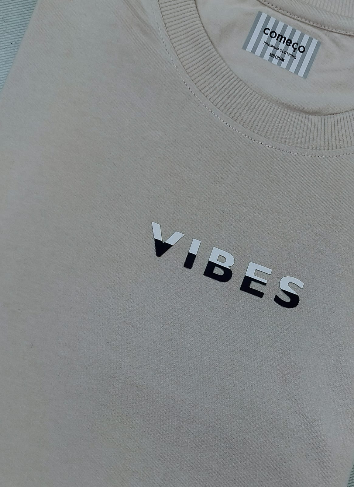 Men’s Beige Drop Shoulder Oversized T-Shirt