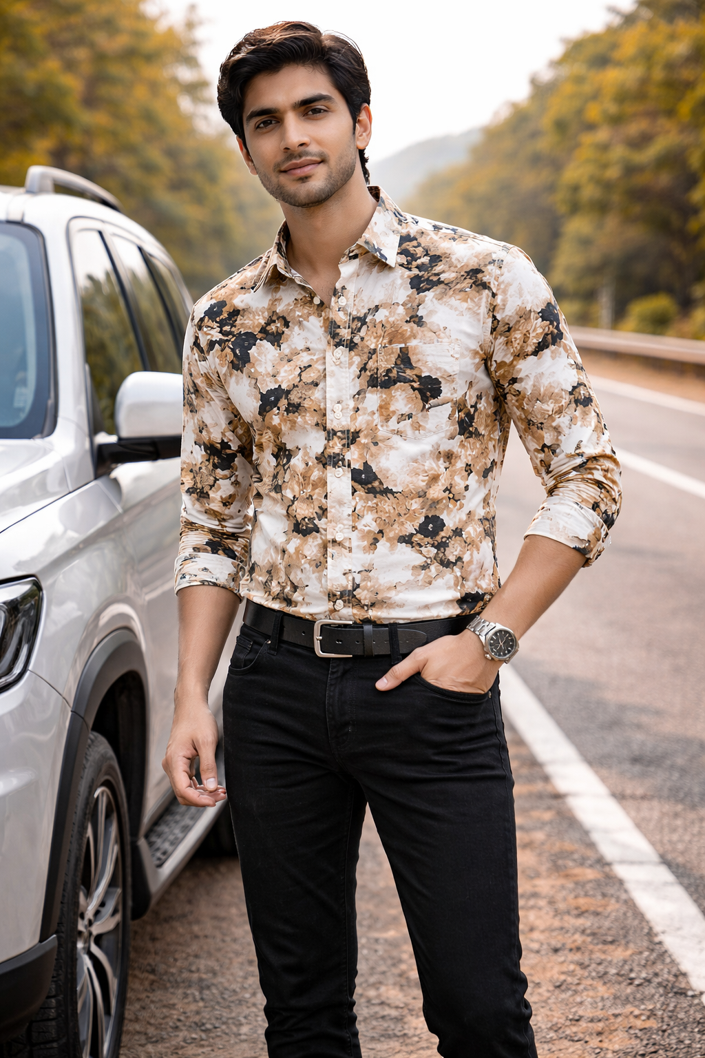 Kumar Casual Printed Shirt for Men
