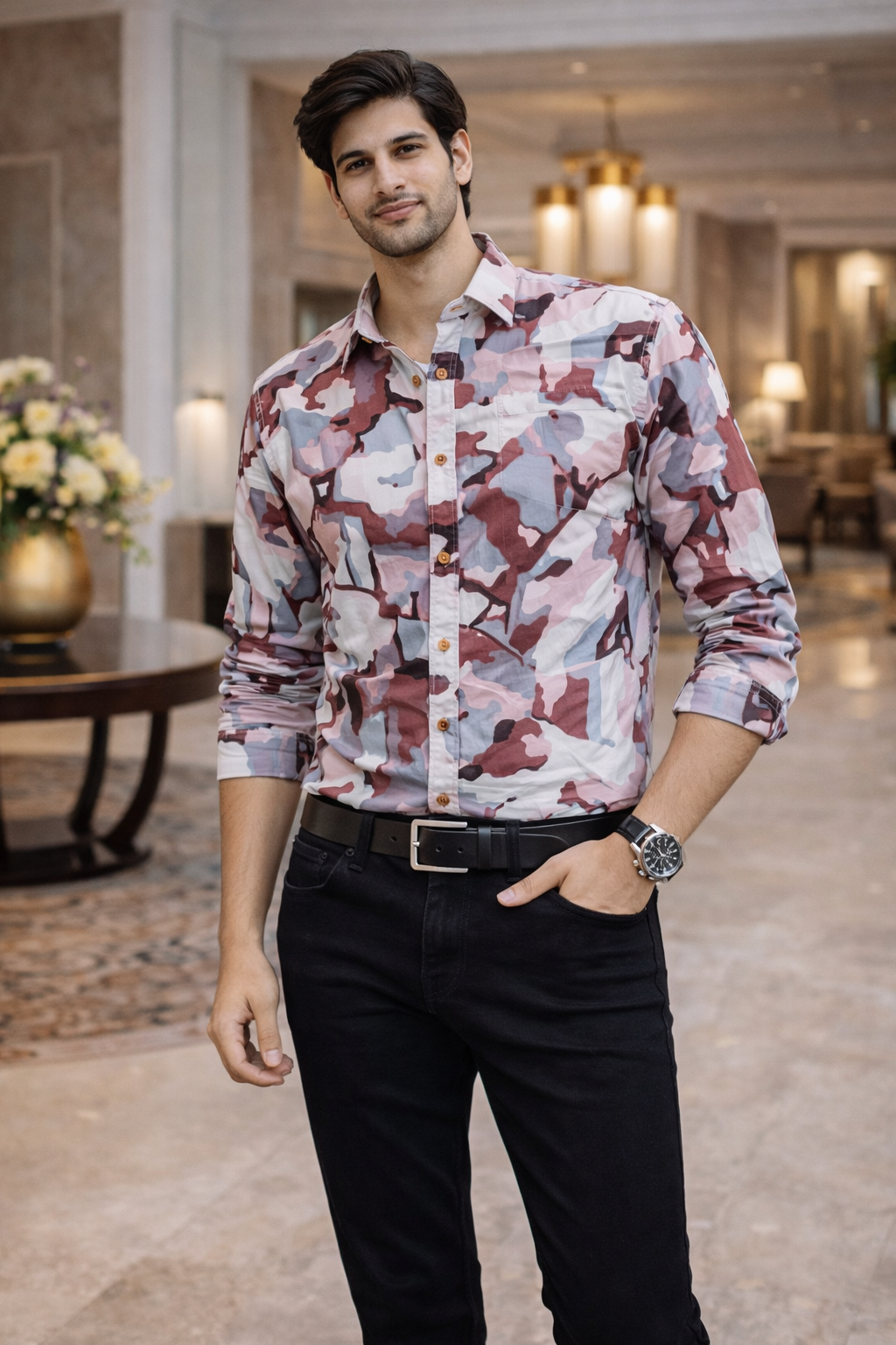 Kumar Casual Printed Shirt for Men