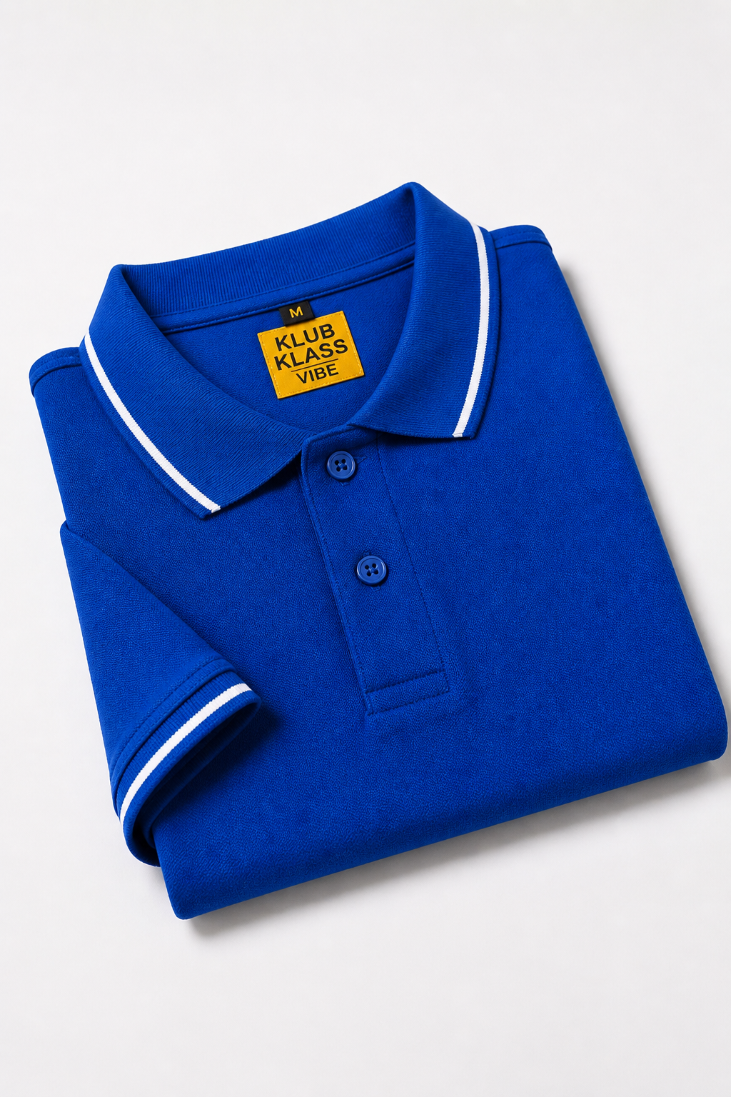 Men’s Royal Blue Polo T-Shirt with Tipping Collar | Half Sleeve Premium Casual Wear | 100% SPUN Cotton Material